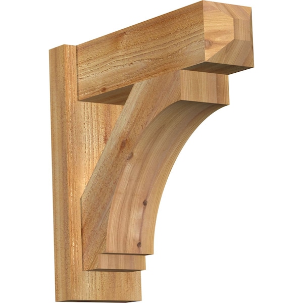 Ekena Millwork Imperial Rough Sawn Craftsman Outlooker, Western Red Cedar, 6"W x 18"D x 18"H OUT06X18X18IMP04RWR - main